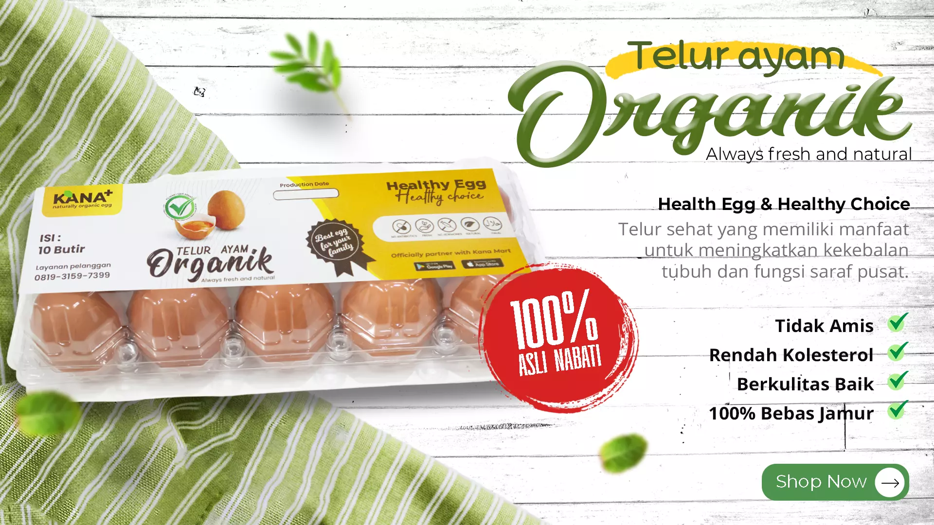jual telur organik surabaya harga murah